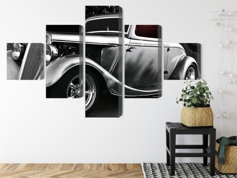 Obraz Wieloczęściowy Samochód Hot Rod W Stylu Vintage Obraz Wieloczęściowy Samochód Hot Rod W Stylu Vintage