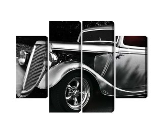 Obraz Wieloczęściowy Samochód Hot Rod W Stylu Vintage