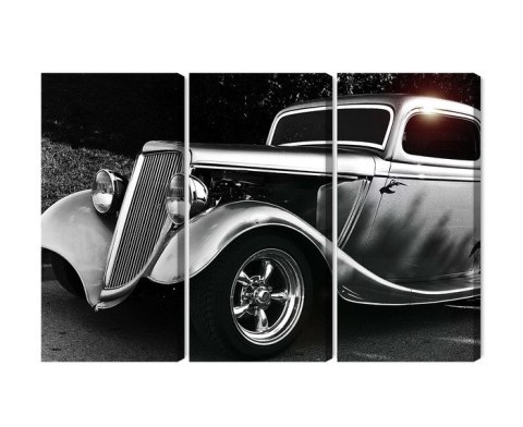 Obraz Wieloczęściowy Samochód Hot Rod W Stylu Vintage Obraz Wieloczęściowy Samochód Hot Rod W Stylu Vintage