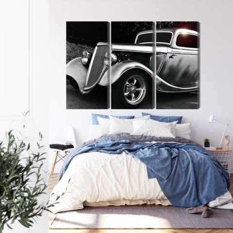 Obraz Wieloczęściowy Samochód Hot Rod W Stylu Vintage Obraz Wieloczęściowy Samochód Hot Rod W Stylu Vintage