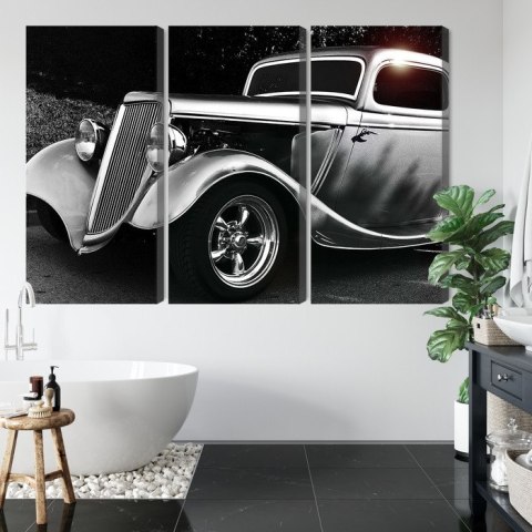 Obraz Wieloczęściowy Samochód Hot Rod W Stylu Vintage Obraz Wieloczęściowy Samochód Hot Rod W Stylu Vintage