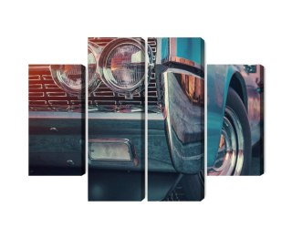 Obraz Wieloczęściowy Samochody W Stylu Retro
