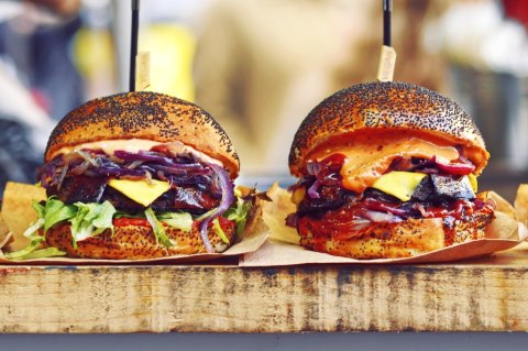 Obraz Wieloczęściowy Burgery Wegańskie Obraz Wieloczęściowy Burgery Wegańskie