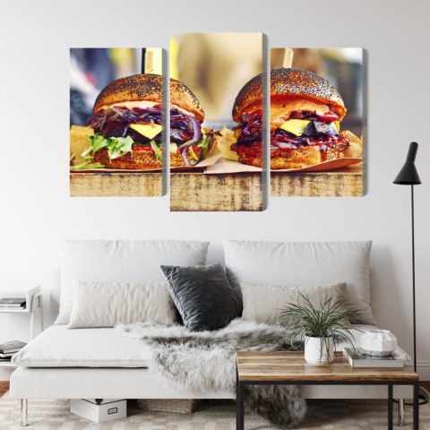 Obraz Wieloczęściowy Burgery Wegańskie Obraz Wieloczęściowy Burgery Wegańskie