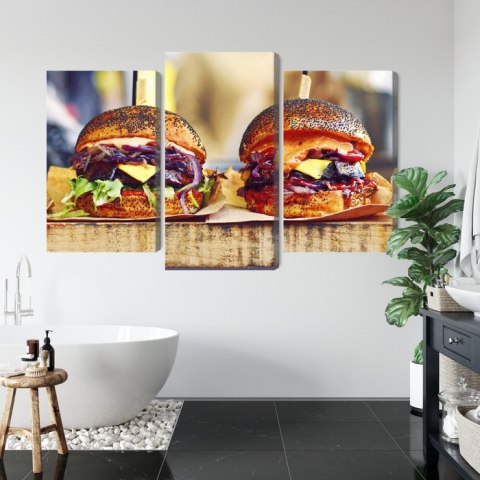 Obraz Wieloczęściowy Burgery Wegańskie Obraz Wieloczęściowy Burgery Wegańskie