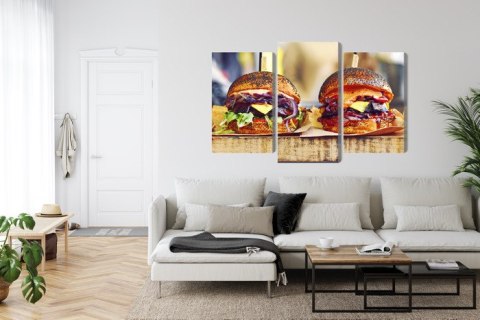 Obraz Wieloczęściowy Burgery Wegańskie Obraz Wieloczęściowy Burgery Wegańskie