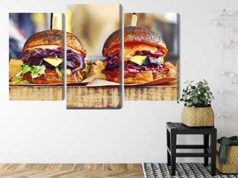 Obraz Wieloczęściowy Burgery Wegańskie Obraz Wieloczęściowy Burgery Wegańskie