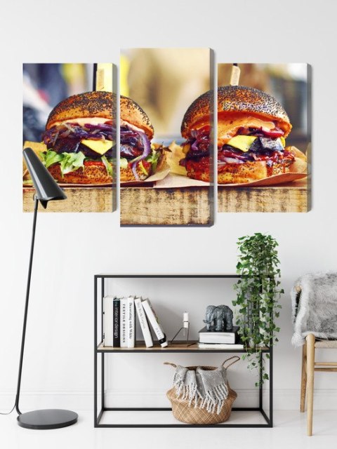 Obraz Wieloczęściowy Burgery Wegańskie Obraz Wieloczęściowy Burgery Wegańskie