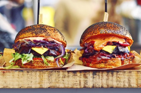 Obraz Wieloczęściowy Burgery Wegańskie Obraz Wieloczęściowy Burgery Wegańskie