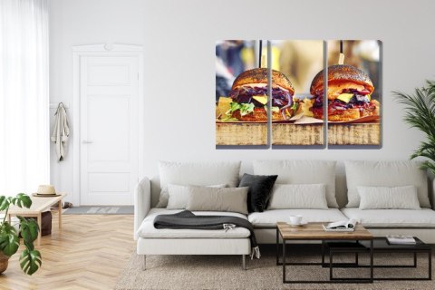 Obraz Wieloczęściowy Burgery Wegańskie Obraz Wieloczęściowy Burgery Wegańskie