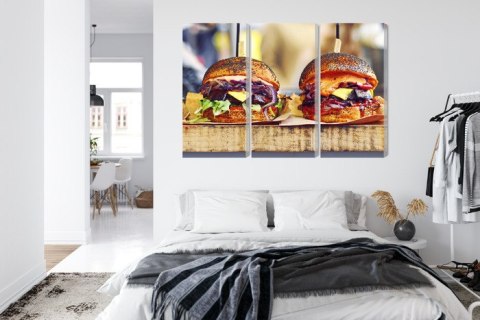 Obraz Wieloczęściowy Burgery Wegańskie Obraz Wieloczęściowy Burgery Wegańskie