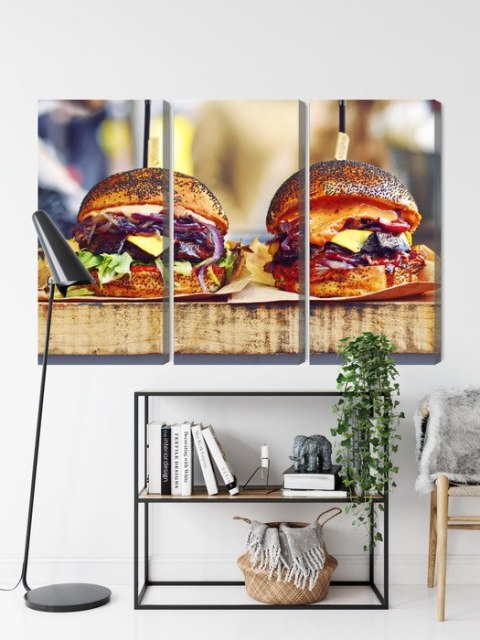 Obraz Wieloczęściowy Burgery Wegańskie Obraz Wieloczęściowy Burgery Wegańskie