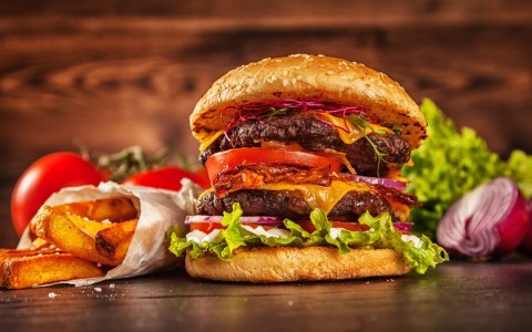 Obraz Wieloczęściowy Domowy Hamburger Obraz Wieloczęściowy Domowy Hamburger