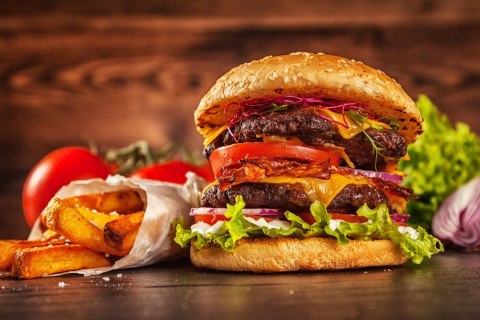 Obraz Wieloczęściowy Domowy Hamburger Obraz Wieloczęściowy Domowy Hamburger