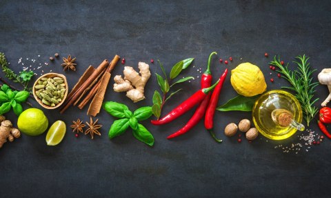 Obraz Wieloczęściowy Świeże Aromatyczne Przyprawy Obraz Wieloczęściowy Świeże Aromatyczne Przyprawy