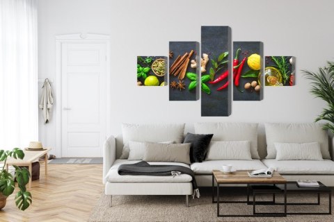Obraz Wieloczęściowy Świeże Aromatyczne Przyprawy Obraz Wieloczęściowy Świeże Aromatyczne Przyprawy