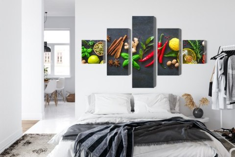 Obraz Wieloczęściowy Świeże Aromatyczne Przyprawy Obraz Wieloczęściowy Świeże Aromatyczne Przyprawy