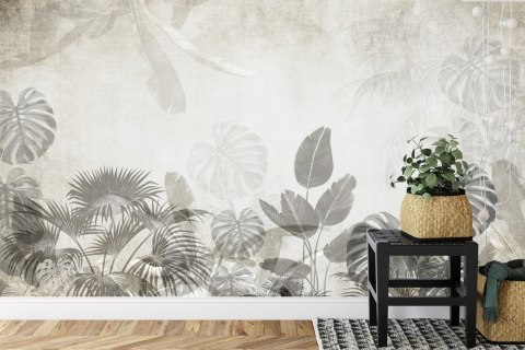 Fototapeta Tropical Trees And Leaves For Digital Printing Wallpaper, Custom Design Wallpaper - 3D