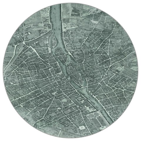 Fototapeta Okrągła Mapa Paryża Fototapeta Okrągła Mapa Paryża