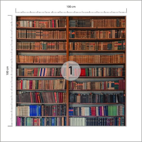 Fototapeta Kwadratowa Moja Biblioteka Autorstwa Mirosława Fototapeta Kwadratowa Moja Biblioteka Autorstwa Mirosława