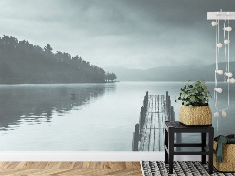Fototapeta Kwadratowa Widok Na Jezioro Z Molo Pier Ii Autorstwa George'a Digalakisa Fototapeta Kwadratowa Widok Na Jezioro Z Molo Pier Ii Autorstwa George'a Digalakisa