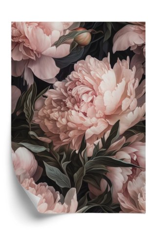 Plakat Bukiet Pastelowych Piwonii W Różowym Kolorze