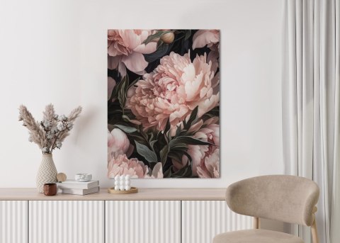 Plakat Bukiet Pastelowych Piwonii W Różowym Kolorze