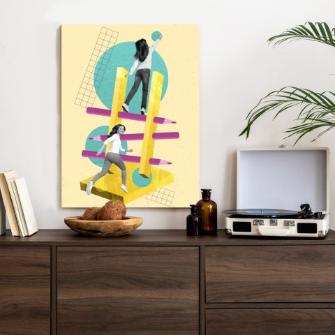 Plakat Droga Na Szczyt - Kolaż W Stylu Pop-Art
