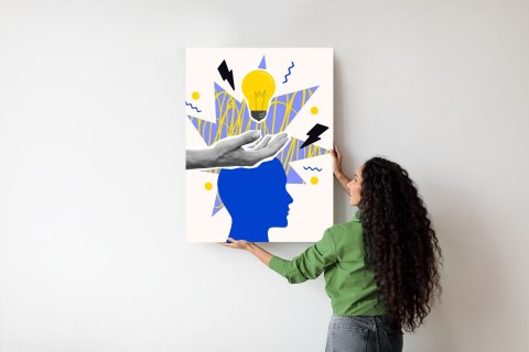 Plakat Piorunujący Pomysł W Stylu Pop-Art