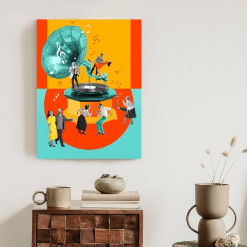 Plakat Wielokolorowy Kolaż Pop-Art