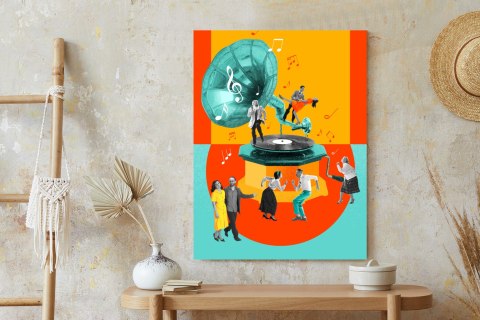 Plakat Wielokolorowy Kolaż Pop-Art
