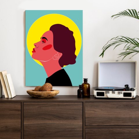 Plakat Zamyślona Kobieta Pop Art W Stylu Retro