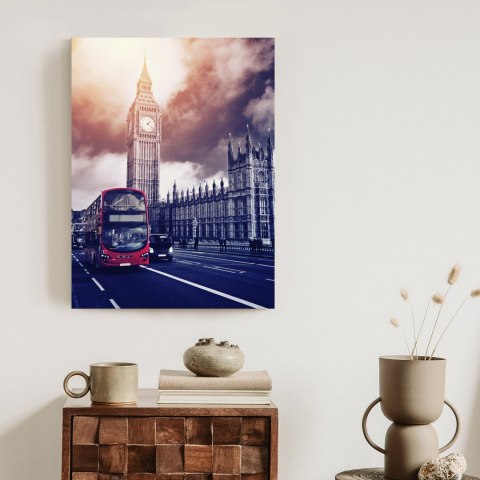 Plakat Czerwony Autobus I Pałac Westminsterski