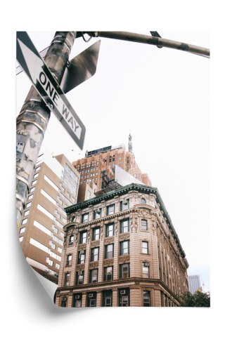Plakat Drogowskaz Na Ulicy Nyc