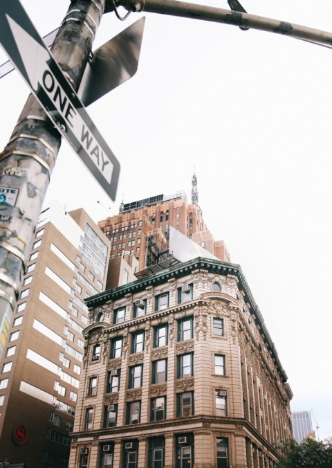 Plakat Drogowskaz Na Ulicy Nyc