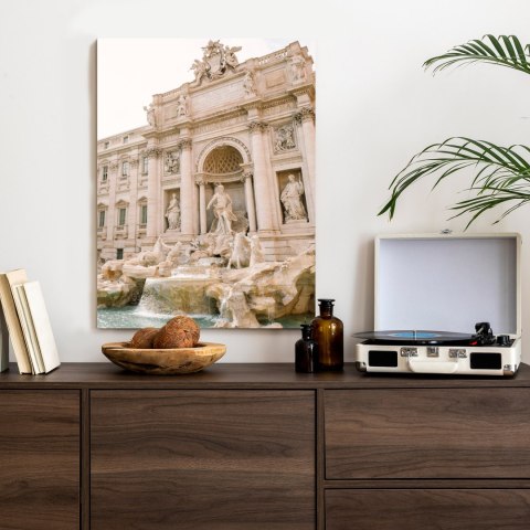 Plakat Fontanna Di Trevi Z Rzeźbami