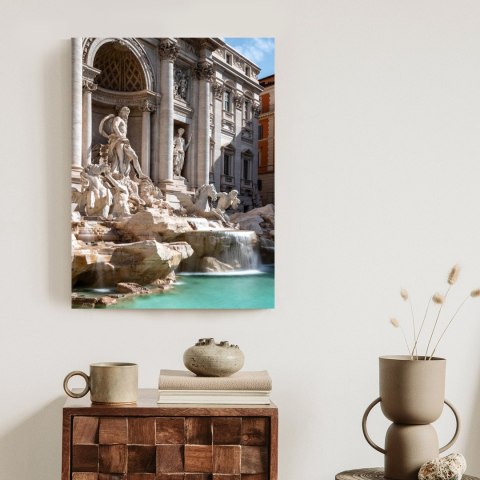 Plakat Fontanna Di Trevi Z Turkusową Wodą