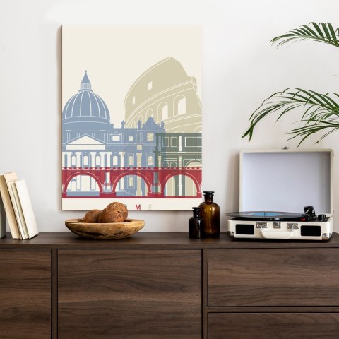 Plakat Kolorowa Ilustracja Architektura Rzymu