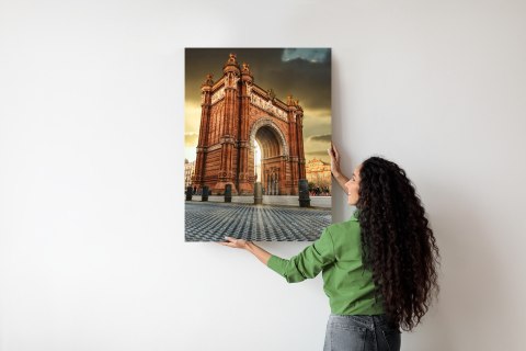 Plakat Łuk Triumfalny Słynna Budowla W Barcelonie