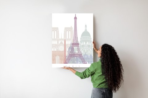 Plakat Paryż - Grafika Pastelowa