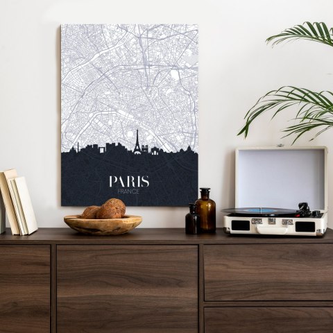 Plakat Paryż - Plan Miasta