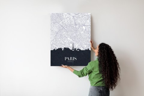 Plakat Paryż - Plan Miasta