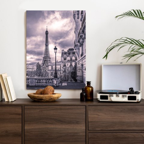 Plakat Paryż Wieża Eiffla W Pochmurny Dzień