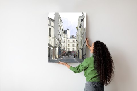 Plakat Uliczka Przy Montmartre W Paryżu