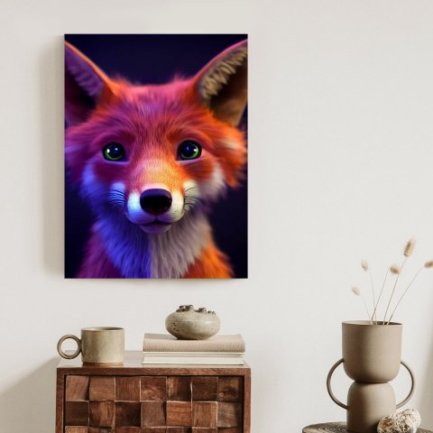 Plakat Animated Of A Cute Fox Cartoon