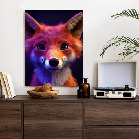 Plakat Animated Of A Cute Fox Cartoon