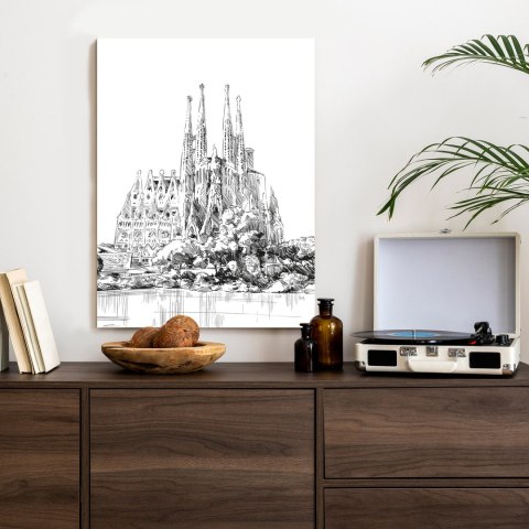 Plakat Bazylika Sagrada Familia Szkic