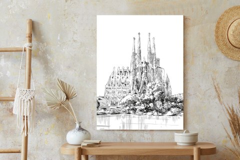 Plakat Bazylika Sagrada Familia Szkic