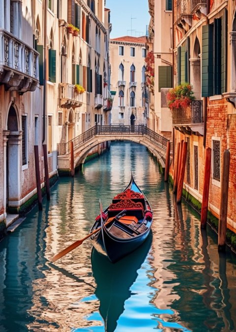 Plakat Gondola Na Kanale W Wenecji
