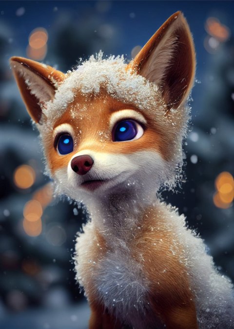 Plakat Red Fox In The Snow